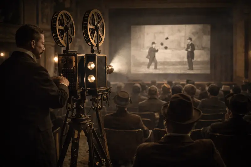 Кіноапарат братів Складановських Bioscop — пристрій для перших кінопоказів у Берліні наприкінці XIX століття