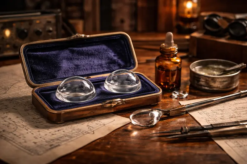 Перші контактні лінзи Адольфа Фіка — ранні скляні лінзи для корекції зору, що стали основою сучасних контактних лінз