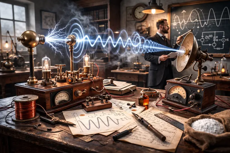 Експерименти Генріха Герца з електромагнітними хвилями — наукова основа радіо, телебачення та бездротового зв’язку